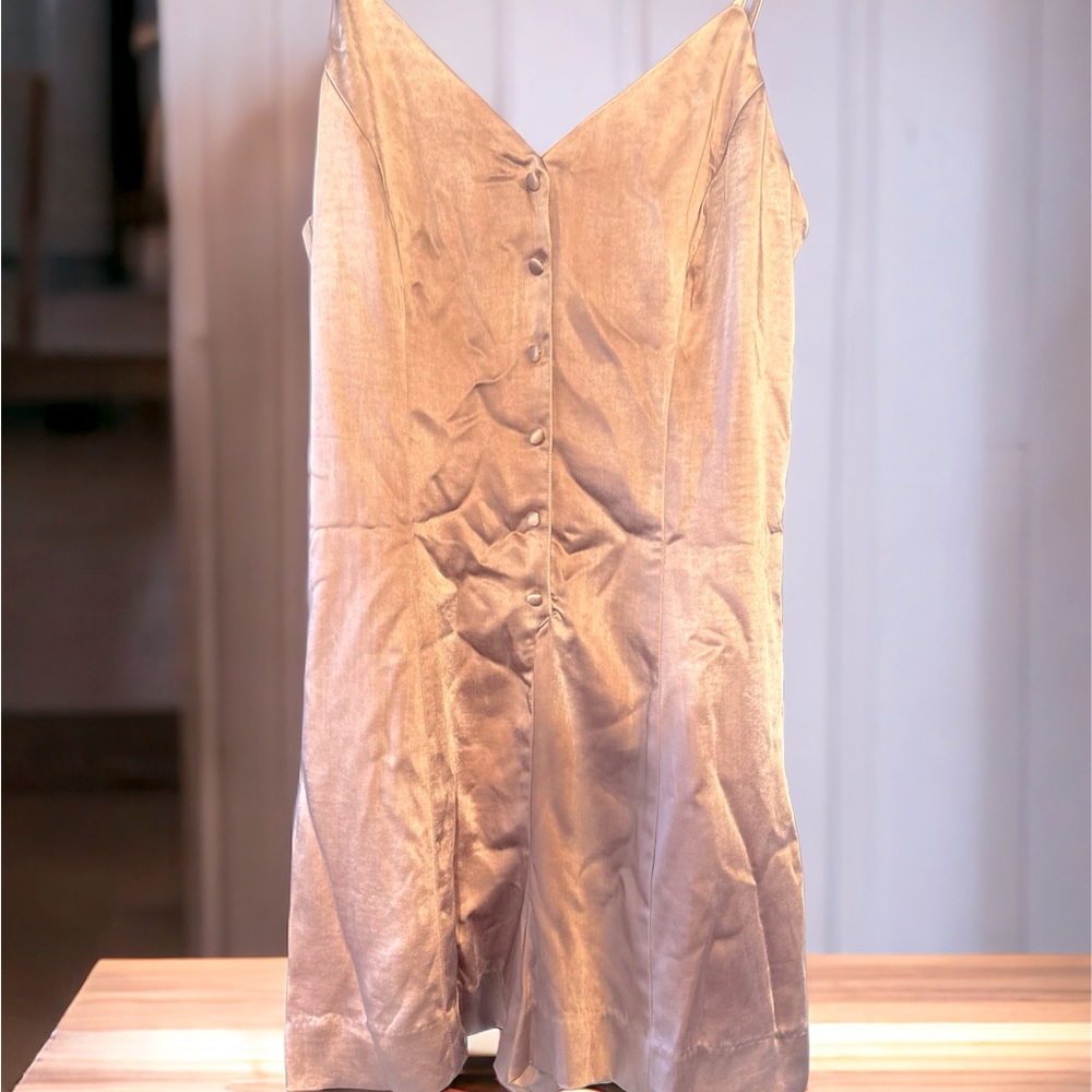 Endless Rose NWT size small Mauve spaghetti strap slip romper